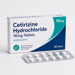 Cetirizine Hydrochloride 10mg Tablets - 30 Tablets